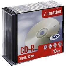 Imation 73000023082 blank CD CD-R 700 MB 52x 10 pc[s] (Imation CDR 52X 10PK SLIMLINE 700MB 15-LANG BREAKABLE RP [1Year warranty])