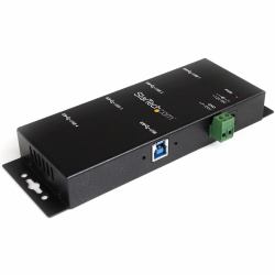 StarTech.com 4-Port USB 3.0 Hub - 5Gbps - Metal Industrial USB-A Hub - Wall or Desk Mountable USB Data Hub - TAA Compliant USB Expander Hub (4 PORT USB 3.0 HUB METAL TAA - INDUSTRIAL MOUNTABLE HEAV...