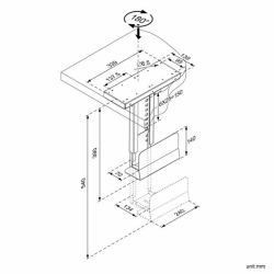 ROLINE PC Holder, extendable, with rotation function (PC Holder, extendable, with - rotation function - Warranty: 12M)