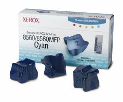 Xerox Genuine Phaser 8560 / 8560MFP Cyan Solid Ink [] - 108R00723 (XEROX 8560 3pack INK CYAN XEROX 8560)