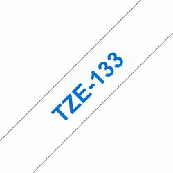Brother Laminated tape 12mm (TZE-133 LAMINATED TAPE 12MM 8M - BLUE ON CLEAR)