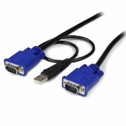 StarTech.com 10 ft Ultra Thin USB VGA 2-in-1 KVM Cable 