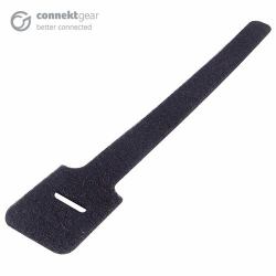 HOOK AND LOOP CABLE TIES 200X12 - PACK OF 10 BLACK