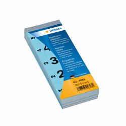 HERMA Number blocks self-adhesive blue 28x56 mm 1-500 (HERMA Nummernblock selbstklebend 1-500)