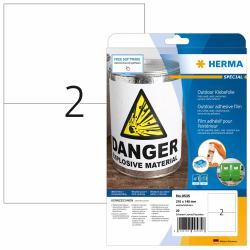 HERMA Labels A4 outdoor film 210x148 mm white extra strong adhesion film matt weatherproof 20 pcs. 