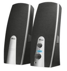 Trust MiLa 2.0 Speaker Set Black, Silver Wired 5 W (**** TRUST MILA 2.0 SPEAKER 16697)