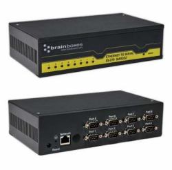 Brainboxes ES-279 serial server RS-232 (Brainboxes Ethernet to 8 x Ser ES-279)