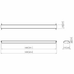 Vogel's PFA 9130 VIDEO WALL CROSS BAR CBNT (PFA 9130 CONNECT-IT VIDEO WALL - CROSS BAR 1500MM)