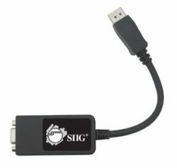 Siig CB-DP0082-S1 video cable adapter 0.24 m VGA [D-Sub] DisplayPort Black 