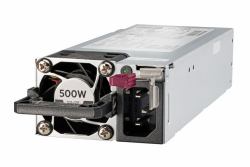 HPE 500W Flex Slot Platinum Hot Plug Low Halogen Power Supply Kit (500W FS Plat Ht Plg LH - **New Retail** - Pwr Sply Kit - Warranty: 36M)