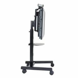 Chief Large Flat Panel Mobile AV Cart - PFCUB (CHIEFPFCUB - Flat panel single trolley height adjustable 42" - 86" max weight 90.7kg - Black)