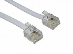 Cables Direct RJ-11, 10m White (CDL 10m RJ11 to RJ11 Modem White)