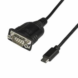 StarTech.com USB C to Serial Adapter Cable 16" [40cm] - USB Type C to RS232 [DB9] Converter Cable - USB-C Serial Cable for PLCs, Scanners, Printers - Male/Male - Windows/Mac/Linux (UCB C TO SERIAL ...