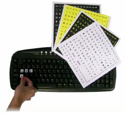 Keytools Large Print Stickers - 4 versions.. [1Year warranty]