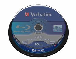 Verbatim BD-R SL 25GB 6 x 10 Pack Spindle 10 pc[s] (Verbatim - BD-R x 10 - 25 GB - lagringsm)