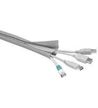 Microconnect CABLESOCK2 cable sleeve Silver (Cablesock W/hook and loop 2m - Tube dimameter: 2-4cm Silver - Warranty: 300M)