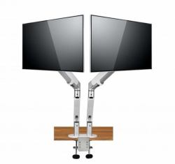 Spire Arm 2 68.6 cm [27"] Desk Silver, White 