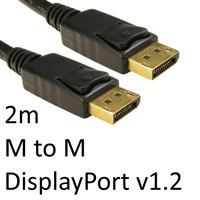 target Cables Direct 99DP-002LOCK DisplayPort cable 2 m Black 