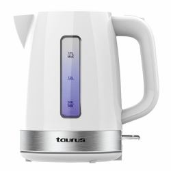 Taurus Aroa electric kettle 1.7 L 2200 W Silver, White 