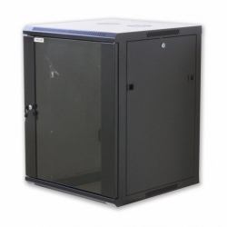 Techly I-CASE EW-2012BKL rack cabinet 12U Wall mounted rack Black 