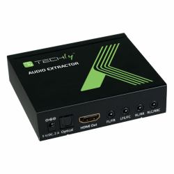 Techly Audio Extractor 7.1 LPCM HDMI 4K UHD 3D IDATA HDMI-EA74K 