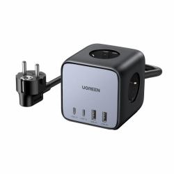 Ugreen Diginest Cube 7-in-1 3 AC outlet[s] Type C 1.8 m 4 3680 W Black 