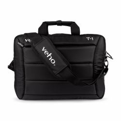 Veho T-1 Laptop Bag with Shoulder Strap for 15.6" Notebooks/10.1" Tablets – Black [VNB-003-T1] 