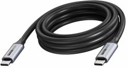 Vision TC 5MUSBC/BL USB cable USB 3.2 Gen 2 [3.1 Gen 2] 5 m USB C 20 Gbit/s 100 W Black, Grey 