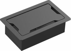 Vision TC3 SURRTB cable organizer Cable box Desk Black, White 1 pc[s] 