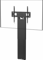 vision Display floor stand wall fixed - motorised - heavy duty - fits displays up to 100" with VESA sizes up to 800 x 600 - fixes to wall, transfers load to floor - swl 95 kg - cable controller - RS232 control - height to centre of screen 1117 to 1917 mm - supports portrait or landscape style - black