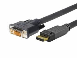 Vivolink PRODPDVI7.5 video cable adapter 7.5 m DisplayPort DVI-D Black 