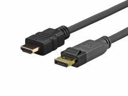 Vivolink PRODPHDMI15 video cable adapter 15 m DisplayPort HDMI Black 