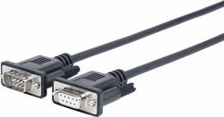 Vivolink PRORS15 serial cable Black 15 m RS-232 