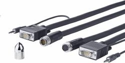 Vivolink PROVGASCW15 VGA cable 15 m VGA [D-Sub] + 3.5mm Black 