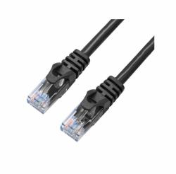 X-Shield XS-CAT6-UUTP-BLK-1M networking cable Black U/UTP [UTP] 